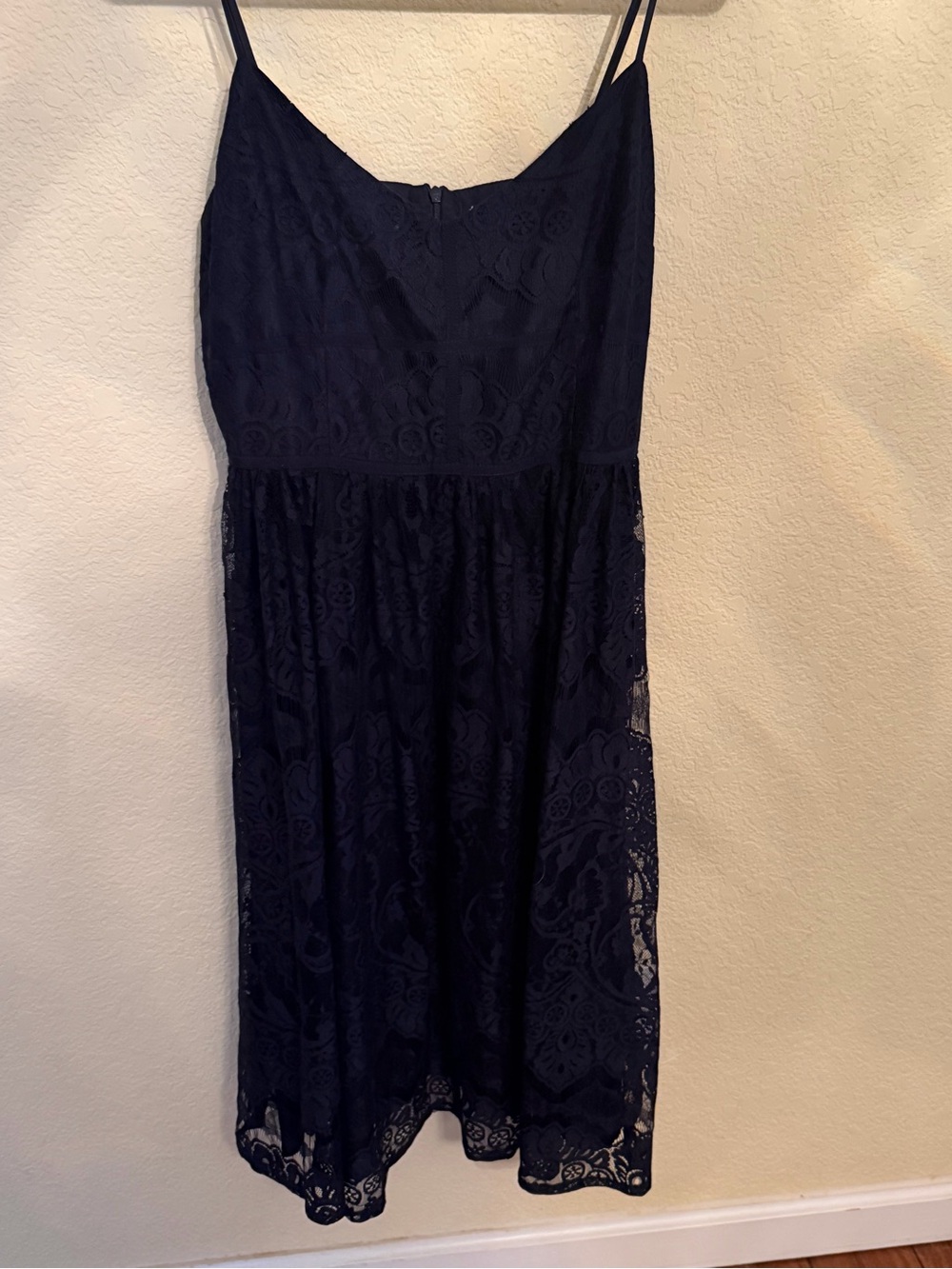 BB Dakota Navy Lace Midi Slip Dress